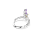 Ariana Grande x Swarovski motif ring, Mixed cuts, Dragonfly, Multicolored, Rhodium plated