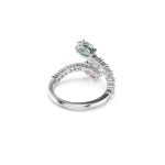 Ariana Grande x Swarovski open ring, Mixed cuts, Multicolored, Rhodium plated