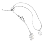 Ariana Grande x Swarovski choker, Crystal pearl, Round cut, White, Rhodium plated