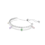Ariana Grande x Swarovski Tennis bracelet, Mixed cuts, Multicolored, Rhodium plated