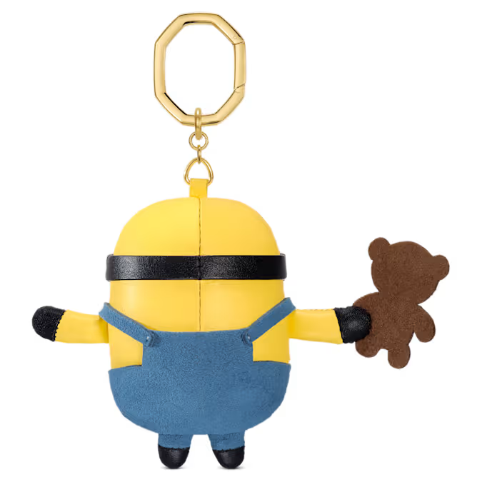 Minions bag charm Multicolored, Gold-tone plated