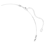 Mesmera necklace Marquise cut, White, Rhodium plated