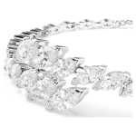 Mesmera bracelet Marquise cut, White, Rhodium plated