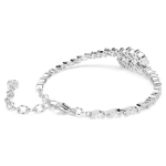Mesmera bracelet Marquise cut, White, Rhodium plated