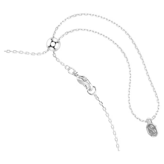 Mesmera choker Marquise cut, White, Rhodium plated