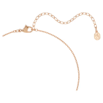 Swan pendant Mixed cuts, Swan, Black, 18K rose gold finish