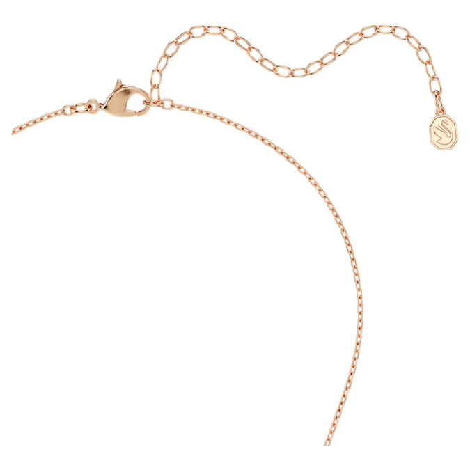 Mesmera pendant Marquise cut, White, 18K rose gold finish