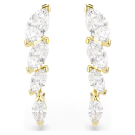 Mesmera set Set (2), Marquise cut, White, 18K gold finish