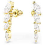 Mesmera set Set (2), Marquise cut, White, 18K gold finish