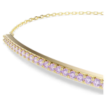 Only bracelet Round cut, Purple, 18K gold finish
