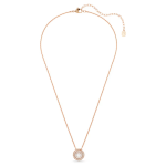 Sublima pendant Round cut, White, 18K rose gold finish