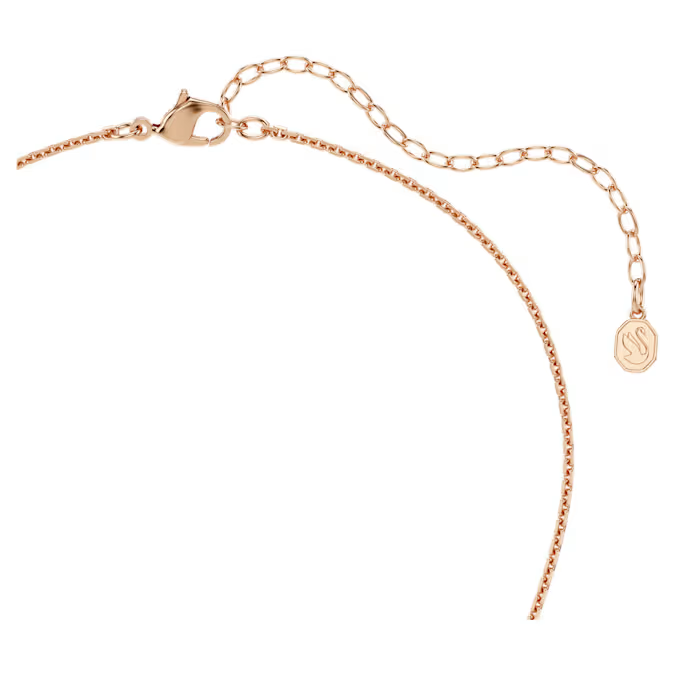 Sublima pendant Round cut, White, 18K rose gold finish