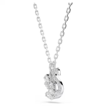 Swan pendant Mixed cuts, Swan, White, Rhodium plated