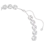 Una Angelic necklace Cushion cut, White, Rhodium plated