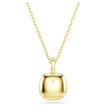 Una Angelic pendant Cushion cut, White, 18K gold finish