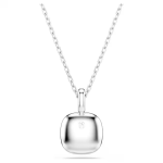 Una Angelic pendant Cushion cut, White, Rhodium plated