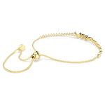 Mesmera bracelet Mixed cuts, White, 18K gold finish