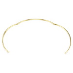 Mesmera choker Mixed cuts, White, 18K gold finish