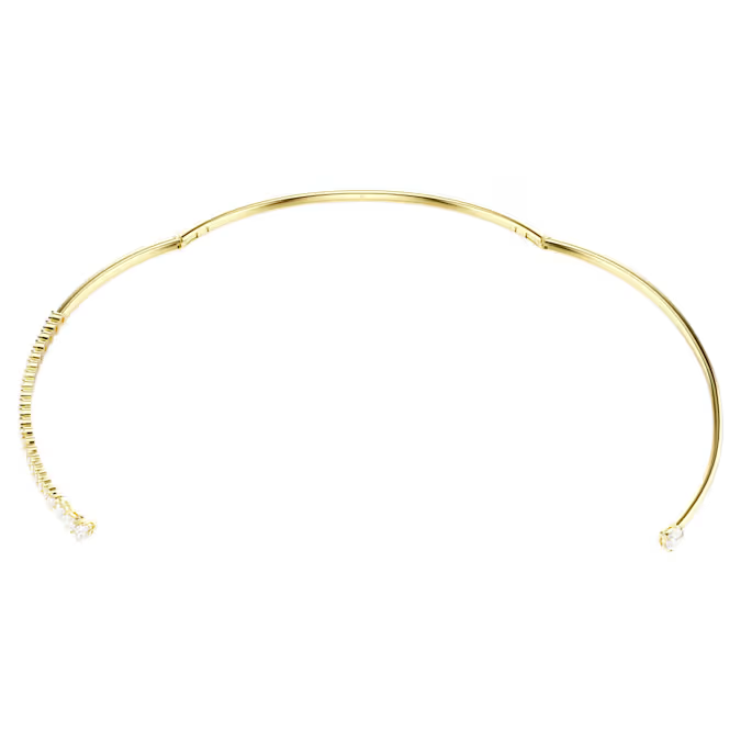 Mesmera choker Mixed cuts, White, 18K gold finish