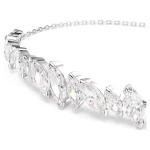 Mesmera bracelet Marquise cut, White, Rhodium plated