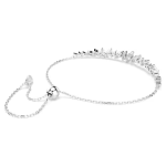 Mesmera bracelet Marquise cut, White, Rhodium plated