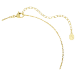 Chroma pendant Pear cut, Blue, 18K gold finish