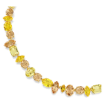 Gema necklace Mixed cuts, Yellow, 18K gold finish