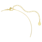 Magic pendant Mixed cuts, Snowflake, White, 18K gold finish