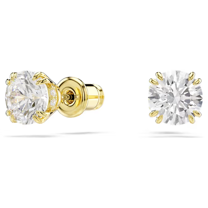 Magic set Set (2), Mixed cuts, Snowflake, White, 18K gold finish