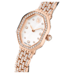 Dextera octagon watch Swiss Made, Metal bracelet, Rose gold tone, Rose gold-tone finish