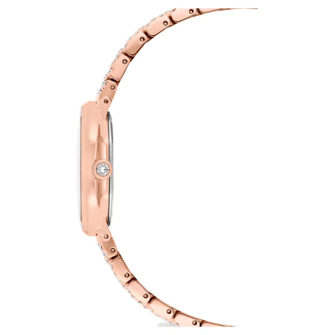 Dextera octagon watch Swiss Made, Metal bracelet, Rose gold tone, Rose gold-tone finish