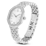 Dextera octagon watch Swiss Made, Metal bracelet, Silver tone, Stainless steel