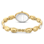 Imber oval watch Swiss Made, Metal bracelet, Gold tone, Gold-tone finish
