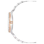 Matrix date watch Swiss Made, Metal bracelet, Rose gold tone, Mixed metal finish