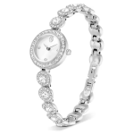 Una Angelic watch Crystal bracelet, Silver tone, Stainless steel