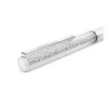Crystalline ballpoint pen White lacquered, Chrome plated