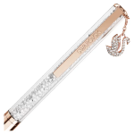 Crystalline ballpoint pen Swan, Rose gold-tone plated