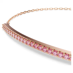 Only bracelet Round cut, Pink, 18K rose gold finish