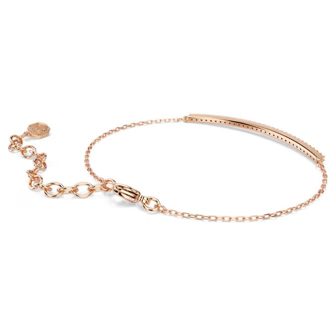Only bracelet Round cut, Pink, 18K rose gold finish