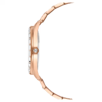 Matrix date watch Swiss Made, Metal bracelet, Rose gold tone, Rose gold-tone finish