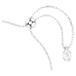 Chroma bracelet Star, White, Rhodium plated