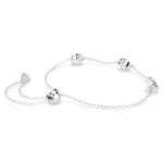 Chroma bracelet Star, White, Rhodium plated