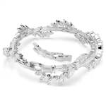 Mesmera bracelet Mixed cuts, White, Rhodium plated