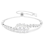 Mesmera set Set (3), Marquise cut, White, Rhodium plated