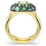 Sublima cocktail ring Octagon cut, Green, 18K gold finish