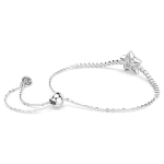 Sublima bracelet Round cut, Star, White, Rhodium plated