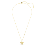 Sublima pendant Round cut, Star, Multicolored, 18K gold finish