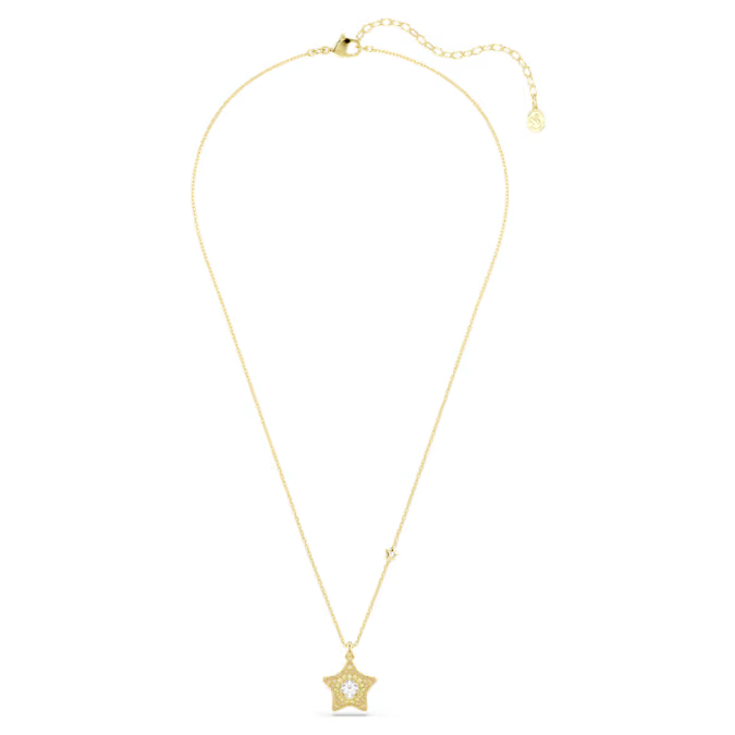 Sublima pendant Round cut, Star, Multicolored, 18K gold finish