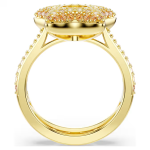 Sublima ring Round cut, Star, Multicolored, 18K gold finish