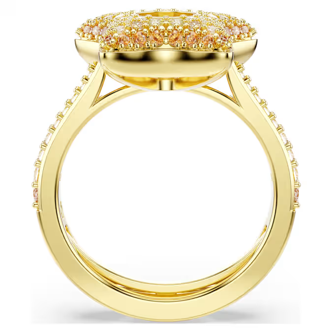 Sublima ring Round cut, Star, Multicolored, 18K gold finish